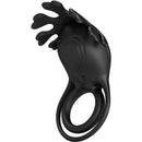 Pretty love - anello vibratore ruben 7 vibrazioni in silicone nero-1