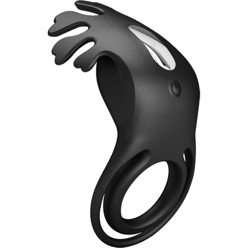 Pretty love - anello vibratore ruben 7 vibrazioni in silicone nero-2