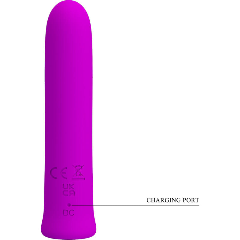 Pretty love - vibratore curtis mini super power 12 vibrazioni in silicone violetto-4