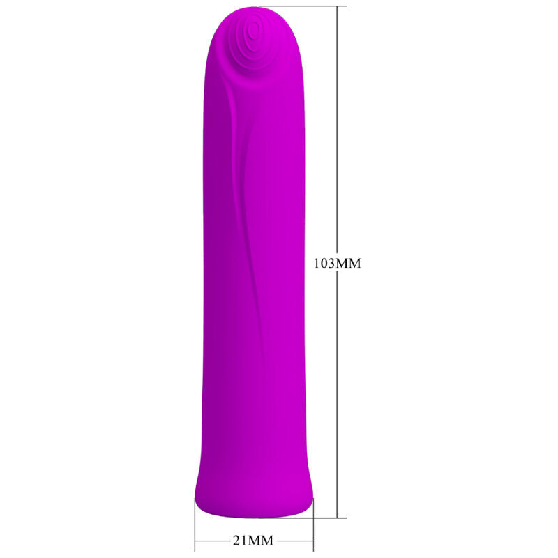 Pretty love - vibratore curtis mini super power 12 vibrazioni in silicone violetto-5