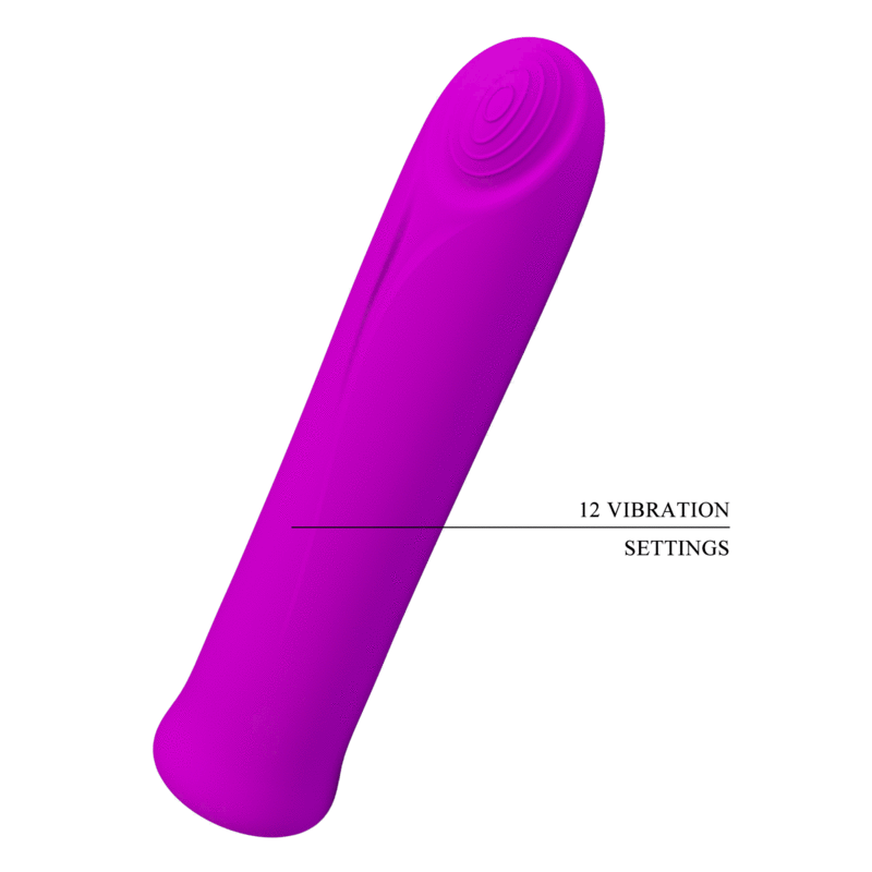 Pretty love - vibratore curtis mini super power 12 vibrazioni in silicone violetto-7