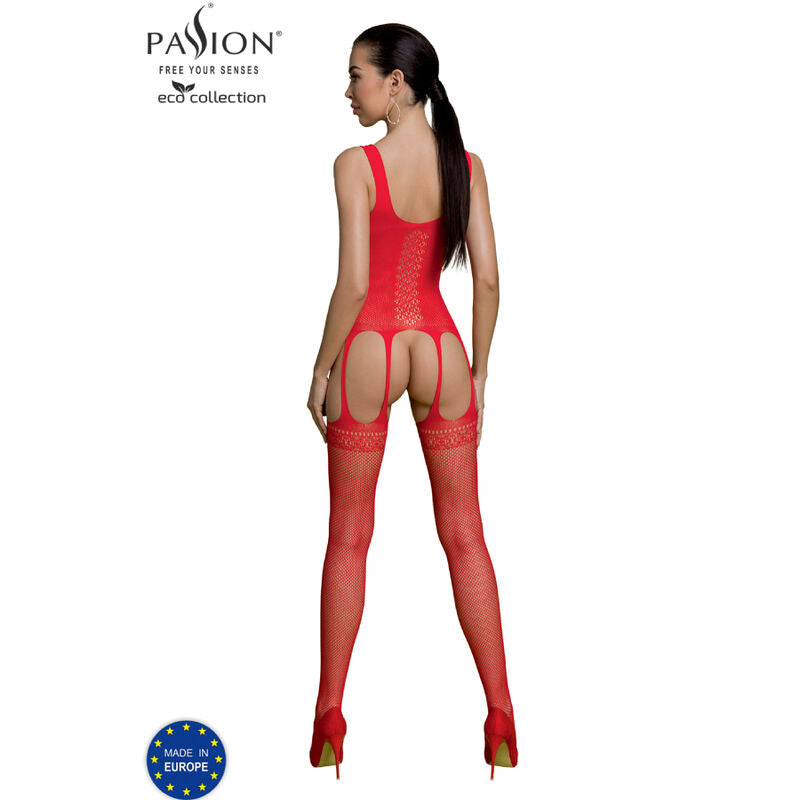 Passion - eco collection bodystocking eco bs007 rojo-1