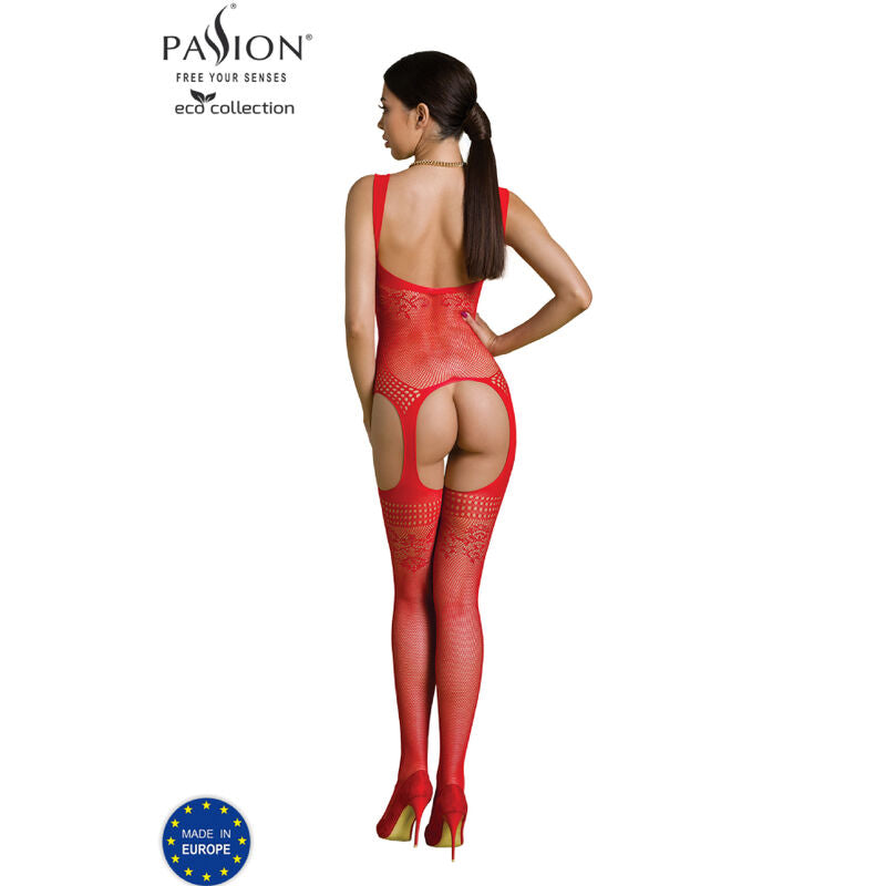 Passion - eco collection bodystocking eco bs008 rojo-1