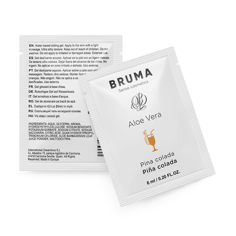 Bruma - gel deslizante con aloe vera sabor a piña colada 6 ml-4