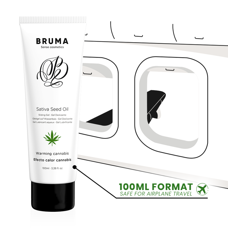 Bruma - gel deslizante con aceite de semilla efecto calor sabor cannabis 100 ml-2