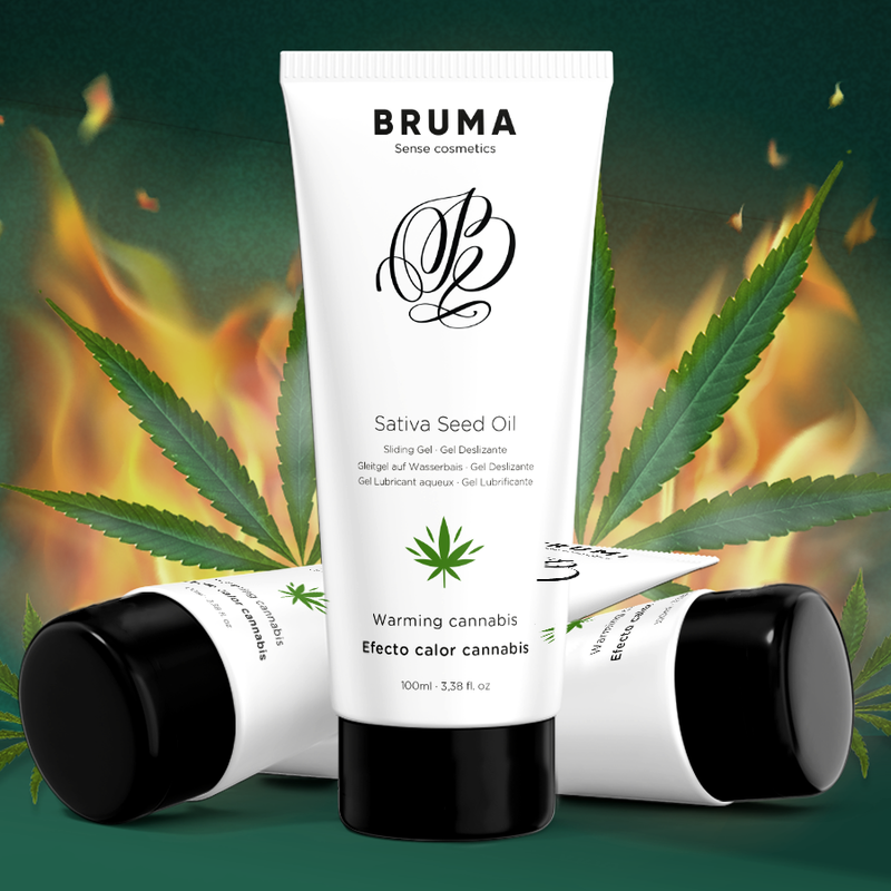 Bruma - gel deslizante con aceite de semilla efecto calor sabor cannabis 100 ml-5