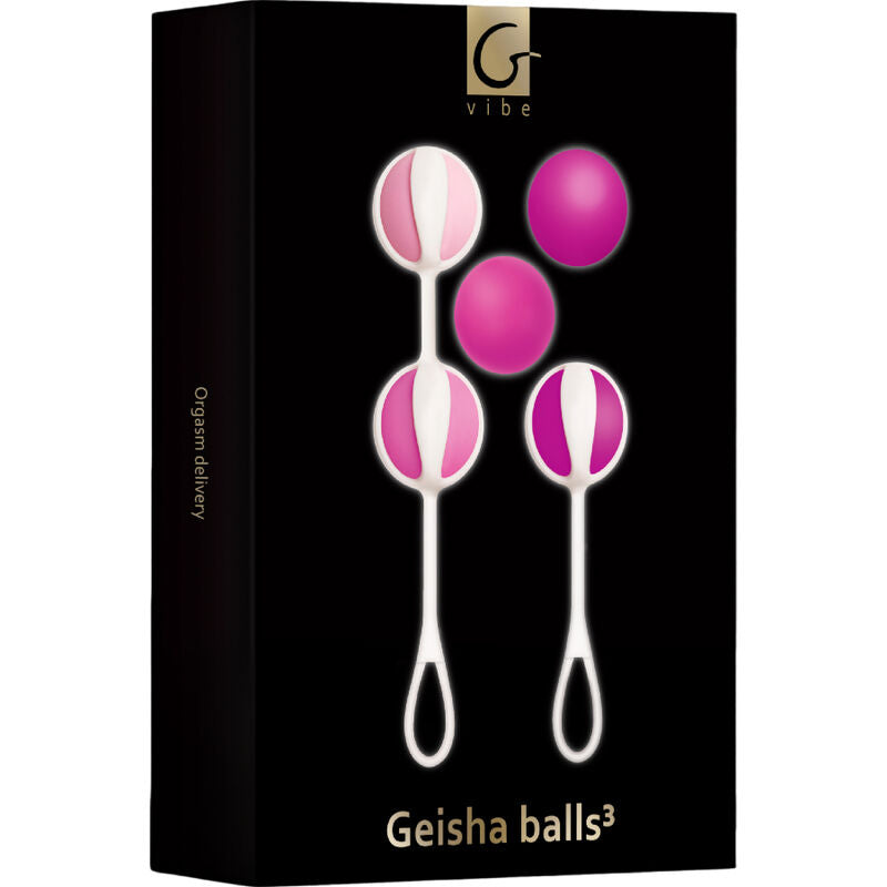 Gvibe - set 5 sfere da geisha3 rosa zucchero-3