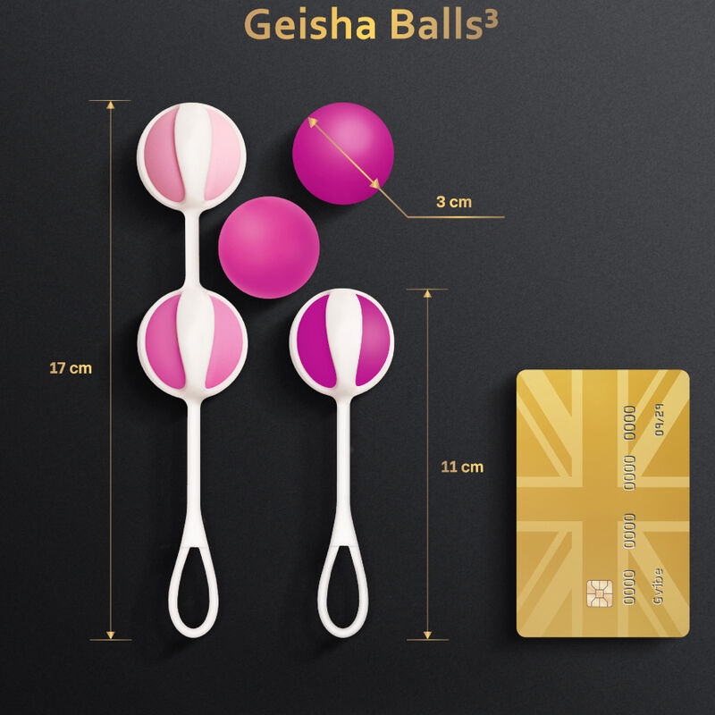 Gvibe - set 5 sfere da geisha3 rosa zucchero-2