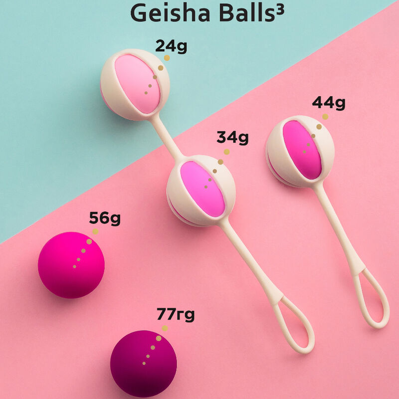 Gvibe - set 5 sfere da geisha3 rosa zucchero-1