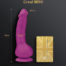 Gvibe - vibratore in silicone greal mini dildo fucsia-1