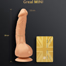 Gvibe - greal mini dildo vibratore in silicone flesh-1