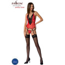 Passion - peonia corset erotic line rojo l/xl