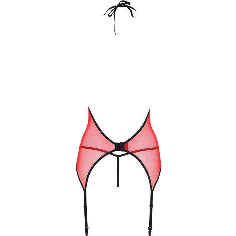 Passion - peonia corset erotic line rojo s/m-4