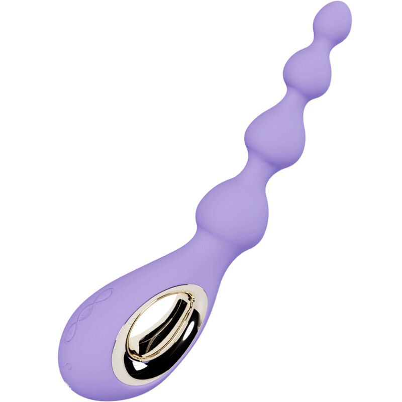 Lelo - massaggiatore anale viola con perline soraya-1