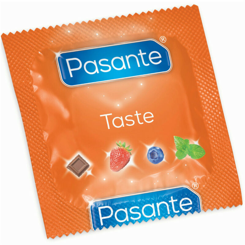 Pasante - preservativi al gusto mirtillo borsa 144 unità-1
