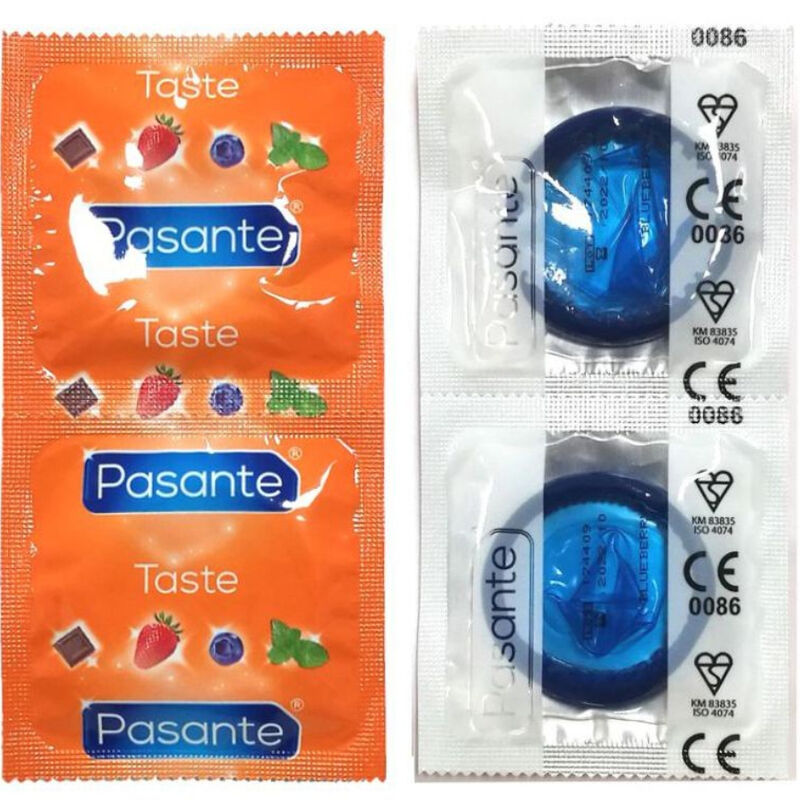 Pasante - preservativi al gusto mirtillo borsa 144 unitÀ