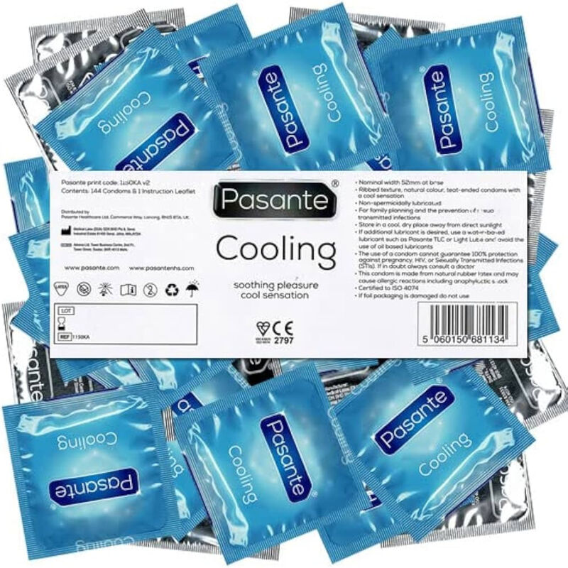 Pasante - busta di preservativi effetto raffreddante 144 unità-2