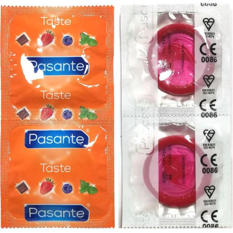 Pasante - preservativi gusto fragola borsa 144 unitÀ