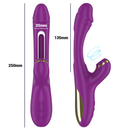 Intense - ateneo vibratore multifunzione ricaricabile 7 vibrazioni con lingua oscillante e succhiare viola-4