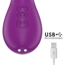 Intense - ateneo vibratore multifunzione ricaricabile 7 vibrazioni con lingua oscillante e succhiare viola-6