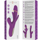 Intense - ateneo vibratore multifunzione ricaricabile 7 vibrazioni con lingua oscillante e succhiare viola-7