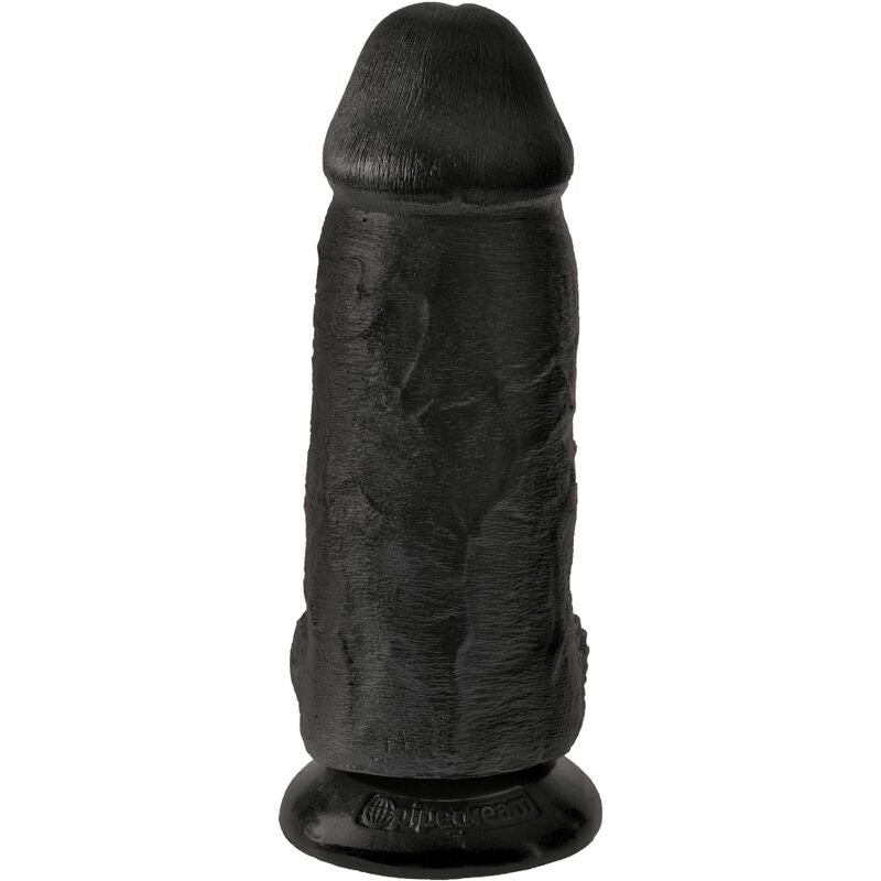 King cock - pene realistico chubby 23 cm nero-1