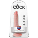King cock - pene realistico con sfere 13,5 cm leggero-5