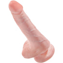 King cock - pene realistico con sfere 13,5 cm leggero-2