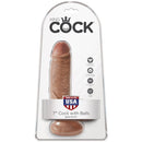 King cock - pene realistico con sfere 13,2 cm caramel-5