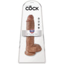 King cock - pene realistico con sfere 19,8 cm caramel-5