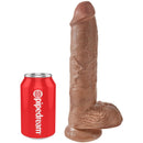 King cock - pene realistico con sfere 19,8 cm caramel-4