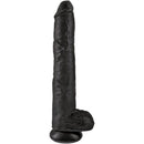 King cock - pene realistico con sfere 30,5 cm nero