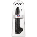 King cock - pene realistico con sfere 30,5 cm nero-5