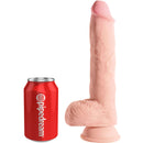 King cock - pene realistico con sfere 19,4 cm leggero-5