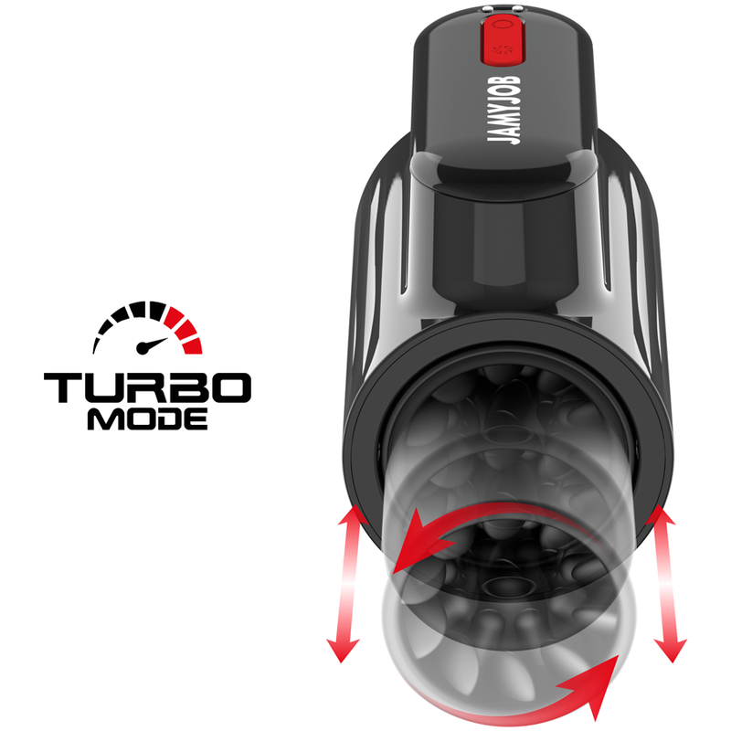 Jamyjob - vortex masturbatore turbo con spinta e rotazione a 360° su e giù-5
