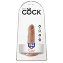 King cock - pene realistico 12 cm caramel-5