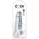 King cock clear - pene realistico con sfere 16,5 cm trasparente-4