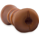 Fetish fantasy extreme - masturbatore realistico a doppia entrata vagina e ano marrone-1