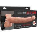 Fetish fantasy series - imbracatura regolabile pene realistico con sfere ricaricabili e vibratore 23 cm-4