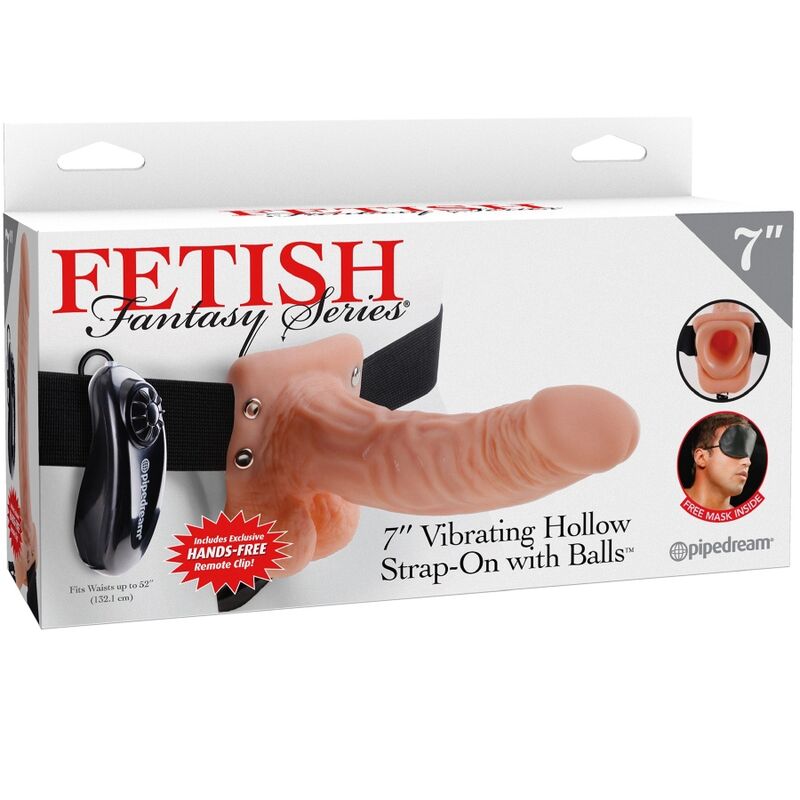 Serie fetish fantasy - imbragatura regolabile telecomando pene realistico con testicoli 17,8 cm-5