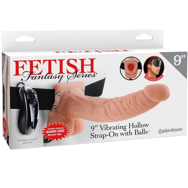 Serie fetish fantasy - imbragatura regolabile telecomando pene realistico con testicoli 23 cm-4