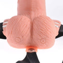 Fetish fantasy series - imbragatura regolabile telecomando pene realistico con testicoli ricaricabili e vibratore 15 cm-3
