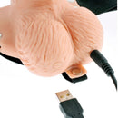 Fetish fantasy series - imbragatura regolabile telecomando pene realistico con testicoli ricaricabili e vibratore 15 cm-5