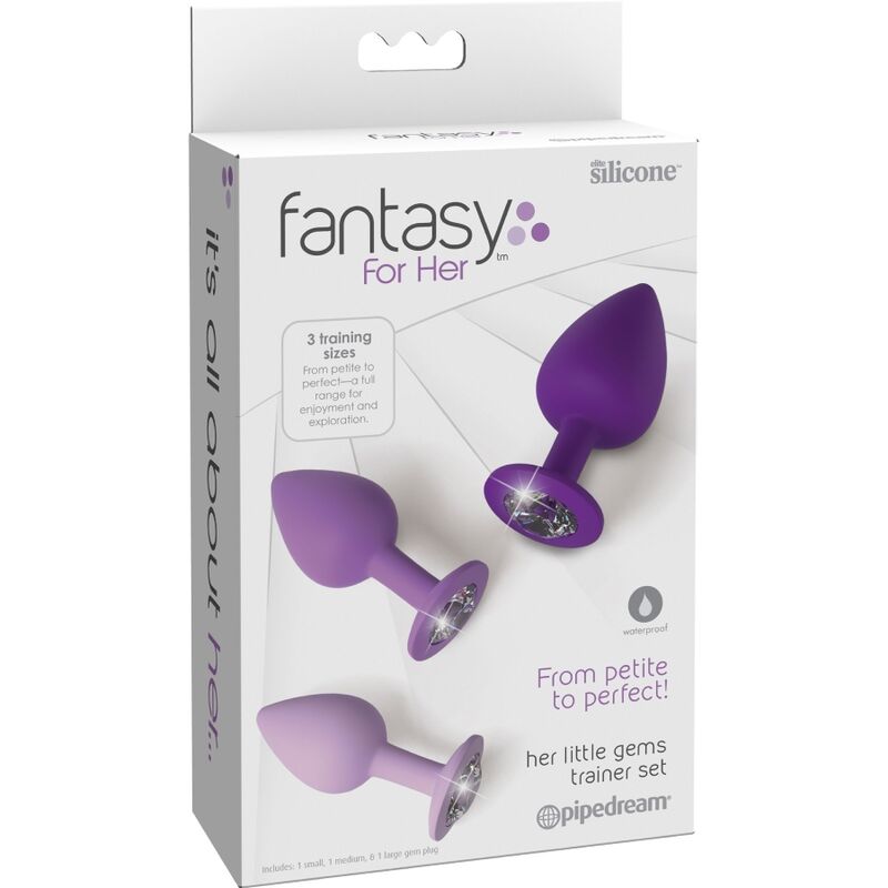 Fantasy for her - set di plug anali viola-3