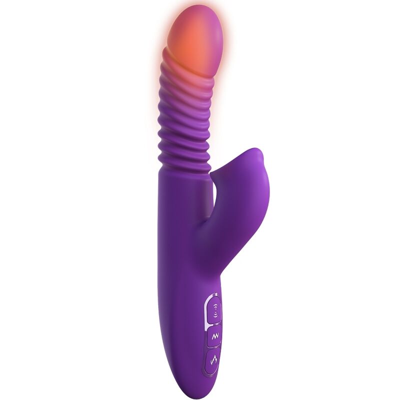 Fantasy for her - stimolatore del clitoride con oscillazione del calore e funzione vibrazione viola-1
