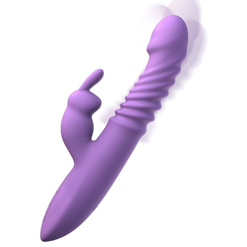 Fantasy for her - stimolatore per clitoride coniglio con funzione calore oscillazione e vibrazione viola-1