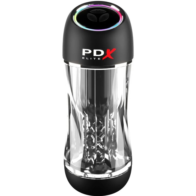 Pdx elite - masturbatore vibratore trasparente stroker viewtube pro