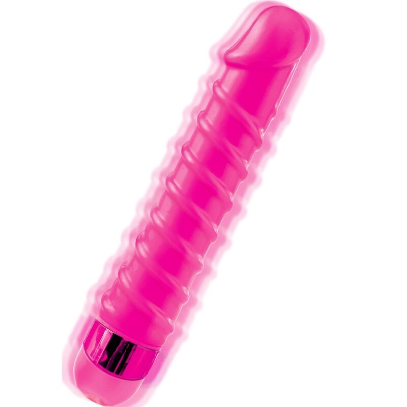 Classix - massaggiatore vibrante candy twirl 16,5 cm rosa-1