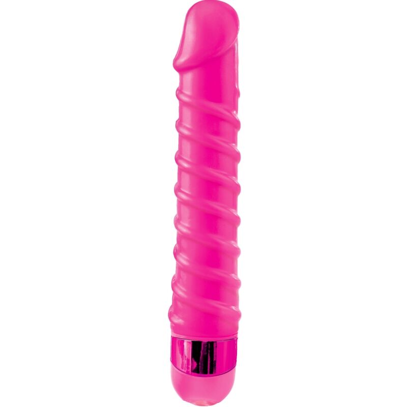Classix - massaggiatore vibrante candy twirl 16,5 cm rosa
