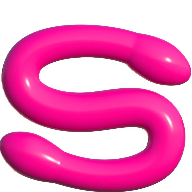 Classix - doppio dildo flessibile 43,7 cm rosa-3